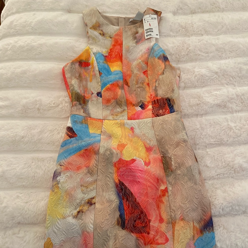 Colorful H&M dress, size 2.
